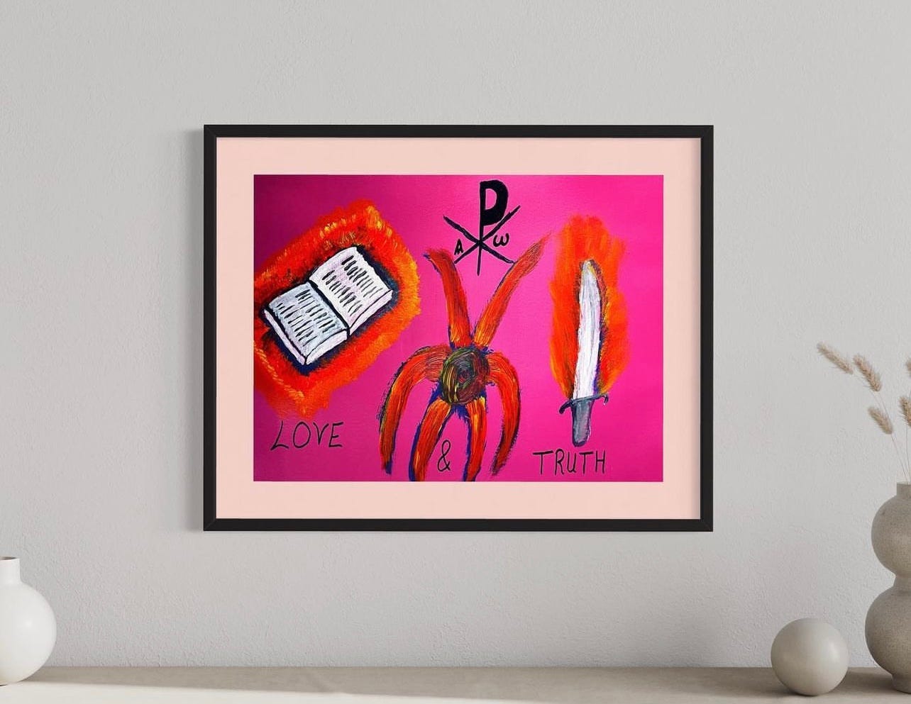 Love and Truth Abstract Expressionist Artwork by Daniel Santos San Antonio Texas Artist