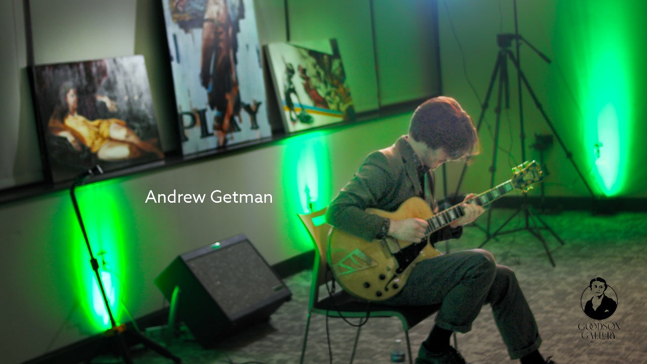 Andrew Getman live jazz guitarist at The Cannabis Gala